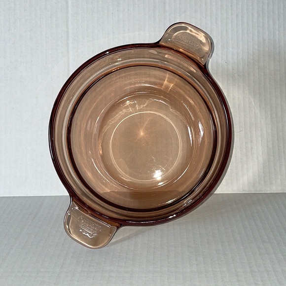 Corning Ware Vision Double Boiler Insert Amber Brown Glass Bowl V-20-B France - Picture 3 of 8